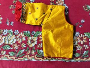 Beautiful Yellow Embroidered Blouse💛✨