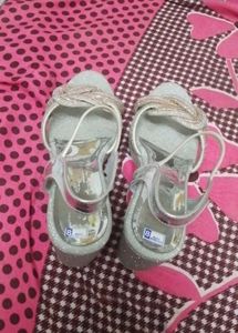 Sparkly Silver Heels