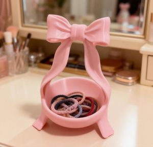 Blush BowLuxe Hair Tie Holder
