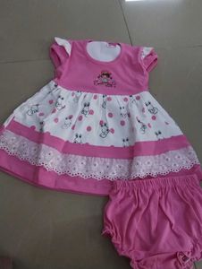 Cute Baby Girl Dress with Bloomers