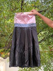 3 for 999 Strapless Pink &amp; Black Party Dress