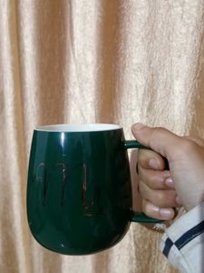 Aesthetic green coffee mug