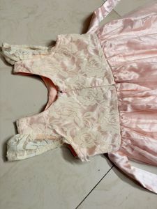 Beautiful Pink Lace Flower Girl Dress