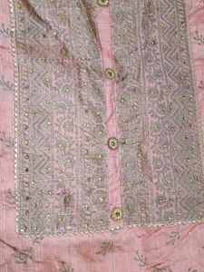 Pink Printed Kurta