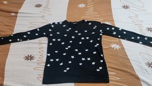 Long Sleeves Cotton T Shirt.