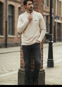 Zara Cream Long Sleeve Shirt