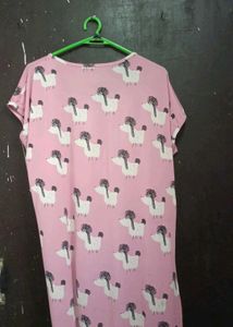 Pink Poodle Pajama Dress