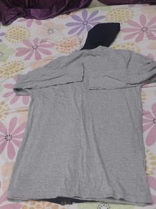 Grey T-Shirt &amp; Navy Top