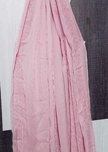 Pink Embroidered Stylish Scarf
