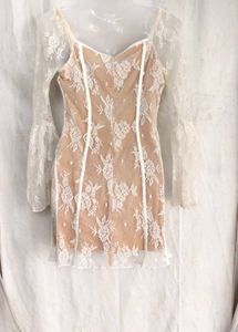 35167. Vintage Lace Mini Dress