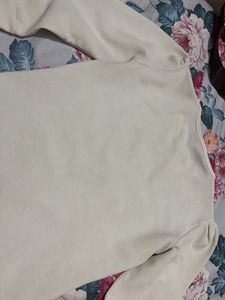 Cream Puff Sleeve Top With Tag