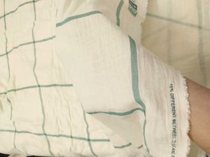 checked double cotton fabric