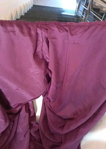 Elegant Pleated Purple salwar crepe