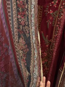 Meroon Pakistani Suit
