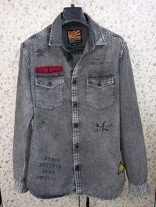 Locomotive Regular Fit Washed Shirt