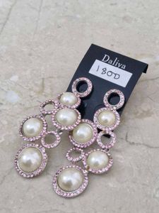 Dazzling Pearl & Crystal Earrings