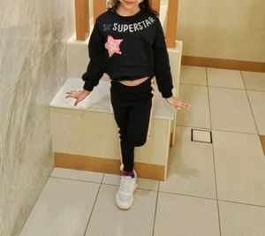 Girls Superstar Sweatshirt & Pants Set