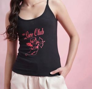 Black "The Love Club" Tank Top