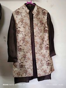 Men's Ethnic Jacket &amp; Kurta Set for wedding