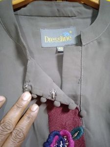Elegant olive  only kurti