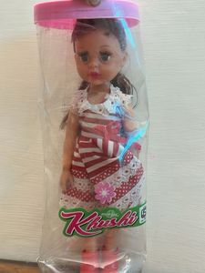 Cute Doll in Red &amp; White Dress