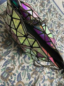 Geometric Prism Clutch Bag