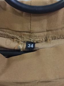 Light Brown Slim Fit Pants
