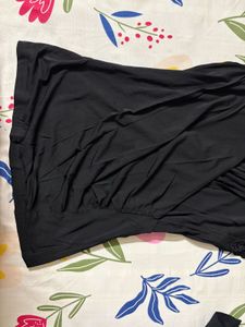 Chic Draped Wrap Top V neckline