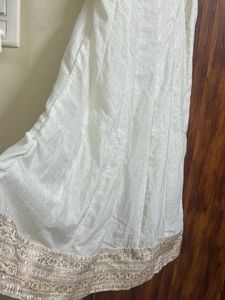 Elegant White Embellished Ethnic Gown
