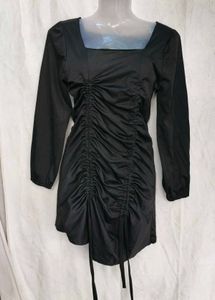 I. Chic Ruched Square Neck Mini Dress