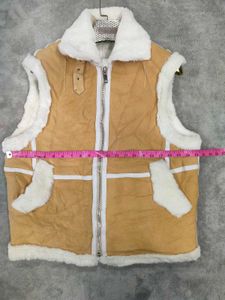Suede Sherpa Lined Vest