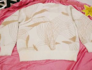 Cozy Cream Cardigan with Unique Pattern