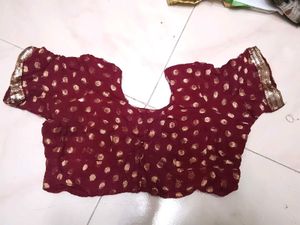 Embroidered Silk Saree net half fabr