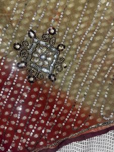 Sparkling Ombre Saree With Blouse