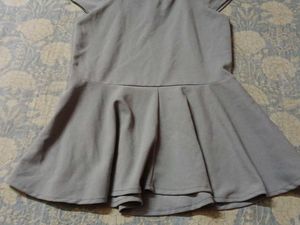 Cute Grey Peplum Dress