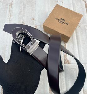 Coach Black Leather Belt