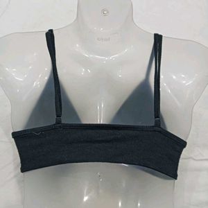 ❤️‍🔥 Ribbed Black Sports Bra