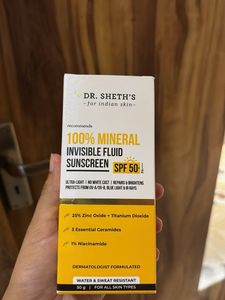 Dr. Sheth's Mineral Invisible Fluid Sunscreen SPF