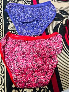 Cute Heart Print Briefs - Pack of 2