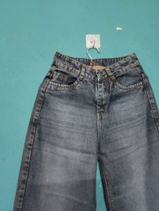 Blue Wide Leg Jeans