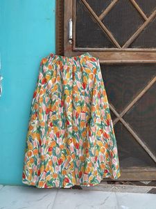 Flowy Floral Maxi Skirt