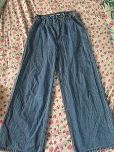 Stylish Wide Leg Denim Jeans