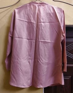 Elegant Blush Pink Silk shirt