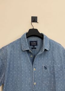 Men's Hazzys Blue Slim Fit Shirt