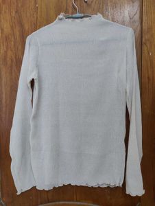 Off white mesh top