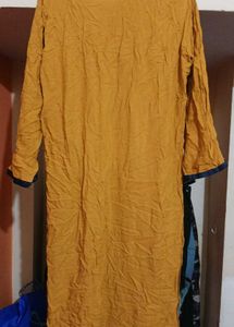 ONE TIME OFFER TILL beautiful Mustard Kurti