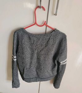 Grey Varsity Letter Sweatshirt