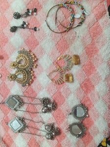 Assorted Ethnic Earrings Collection(12 pairs of ea