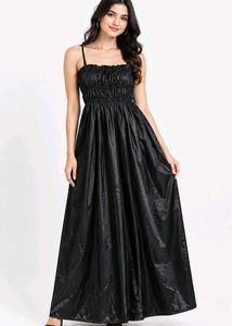 Sleek Black Maxi Dress