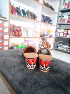 Kashmiri Embroidered Block Heel Mules